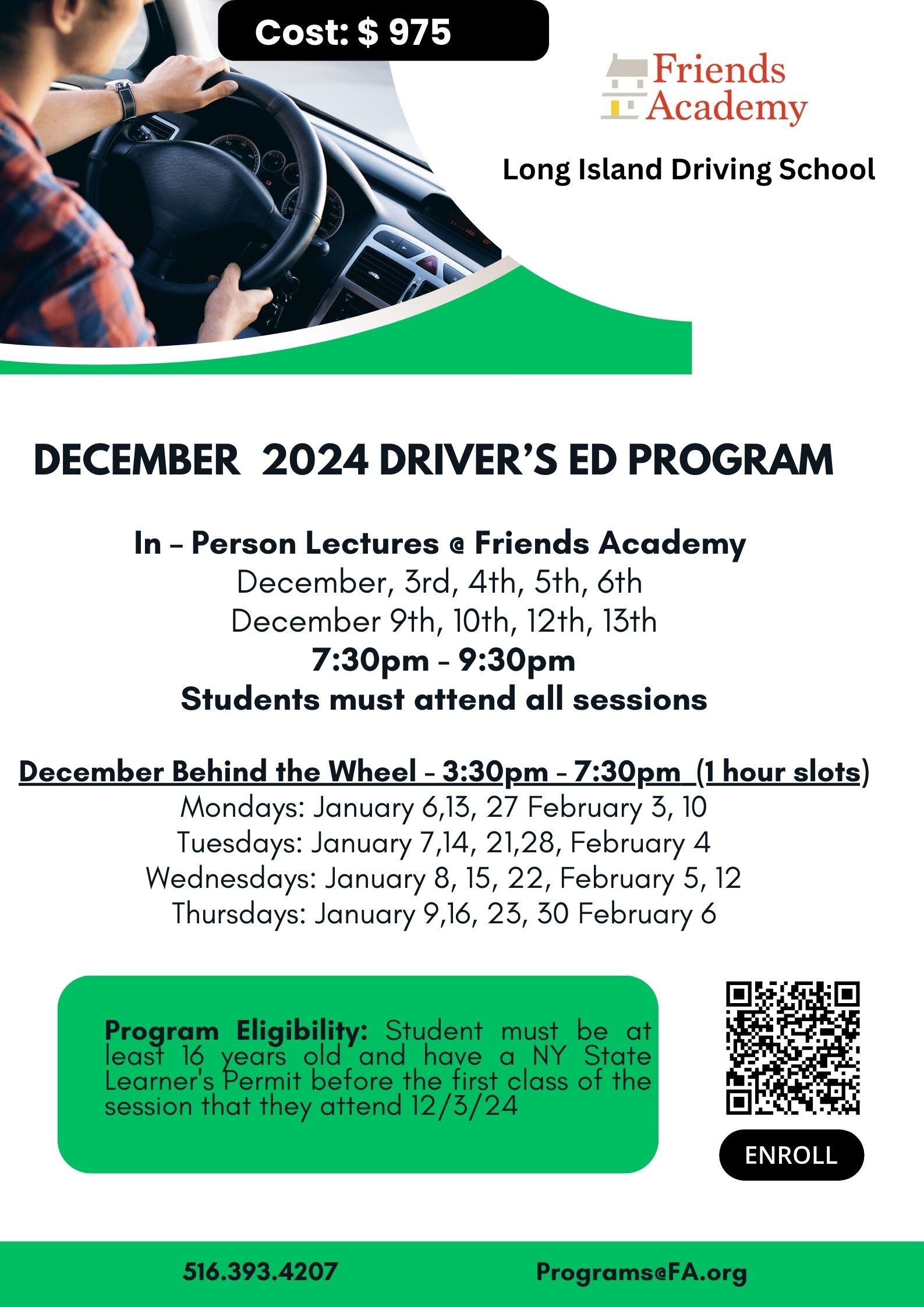 December 2024 Drivers Ed